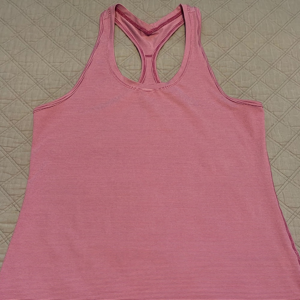 Danskin Athletic Tank in purple stripe
